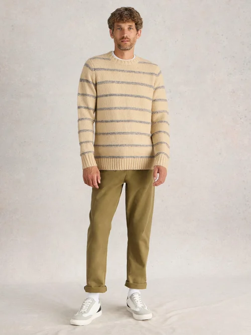 Gestreifter Pullover - Nat Mlt - XXL Bild 2