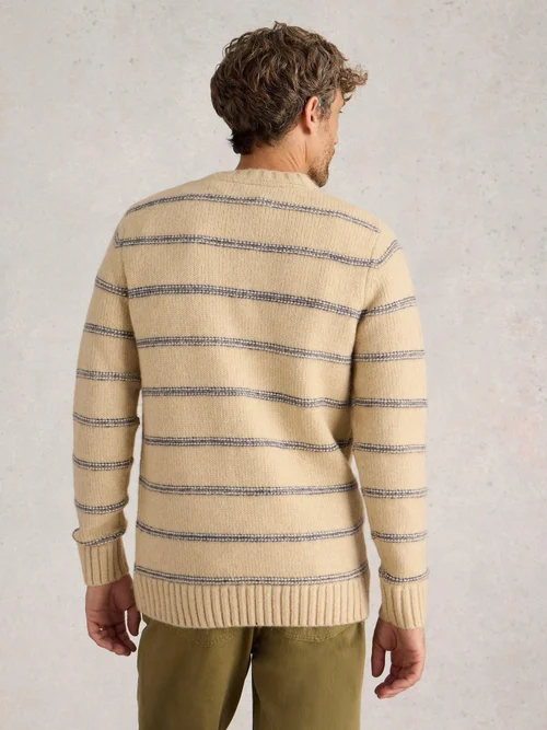 Gestreifter Pullover - Nat Mlt - XXL Bild 4