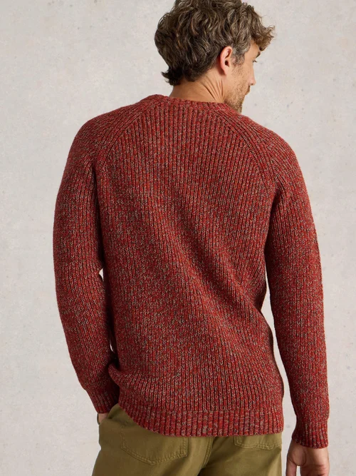 Pullover Rye mit Rundhalsausschnitt - Red Mlt - XXL Bild 4