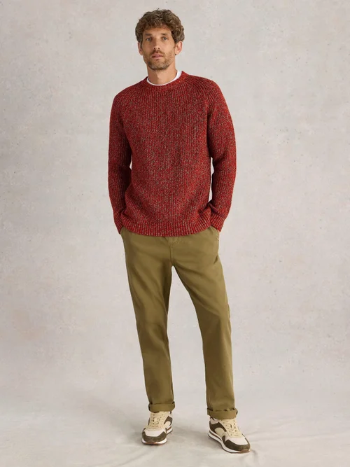 Pullover Rye mit Rundhalsausschnitt - Red Mlt - XXXL Bild 2
