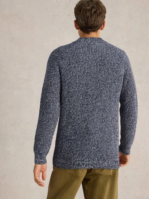Pullover Rye mit Reißverschluss - Navy Multi - XXL Bild 4
