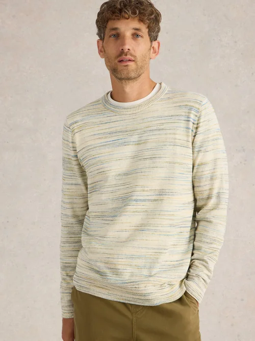 Pullover Henderson in Spacedye-Optik - Nat Mlt - XXL Bild 3