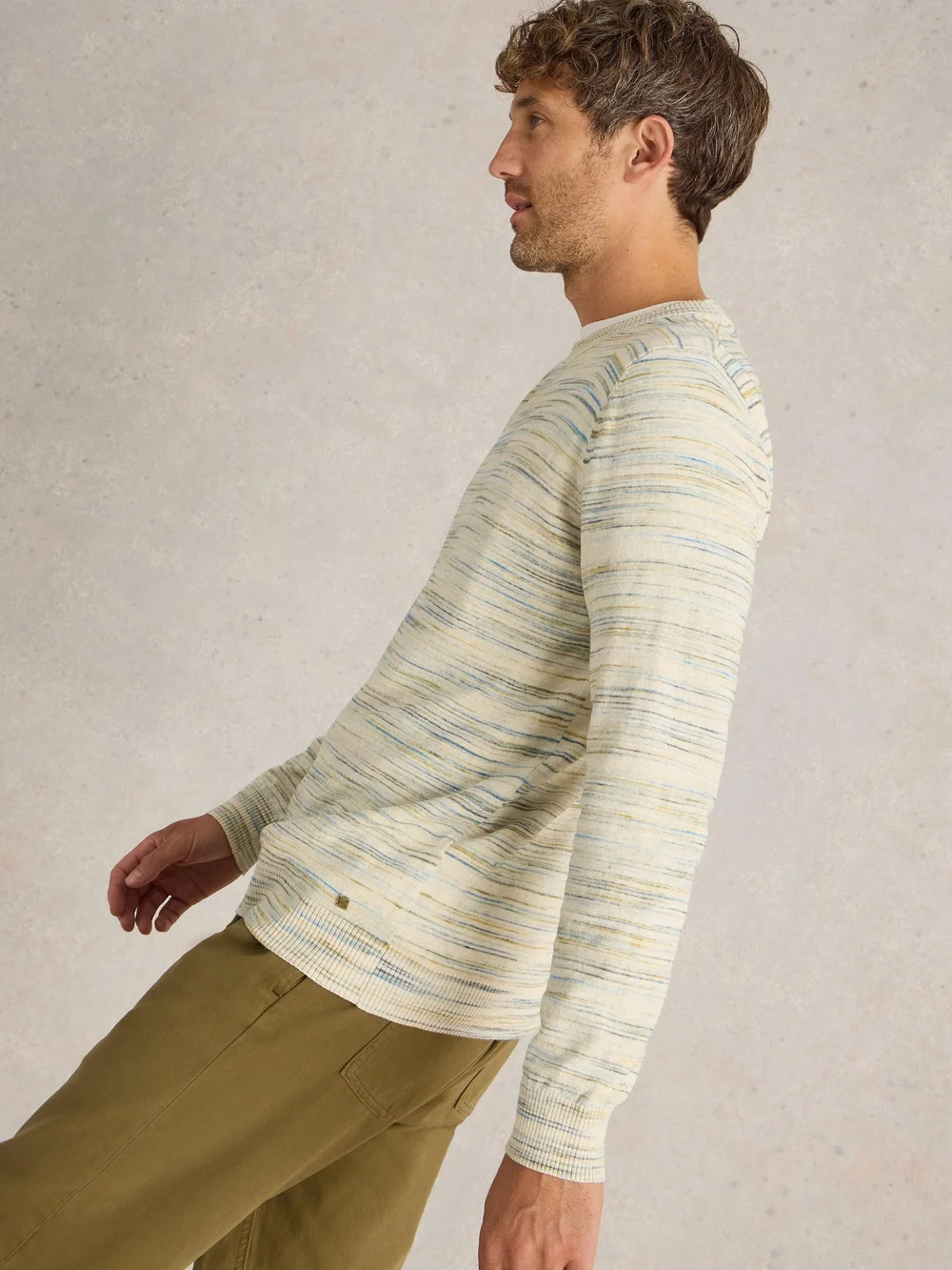 Pullover Henderson in Spacedye-Optik - Nat Mlt - XXXL Bild 1