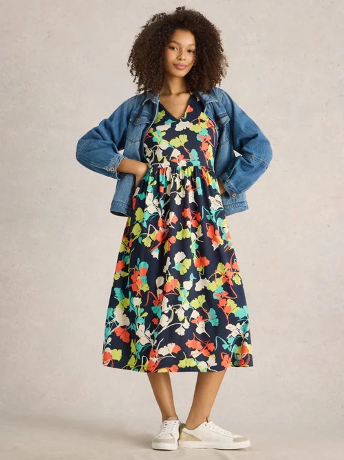 Jerseykleid Leah - Navy Multi - 52/R Bild 2