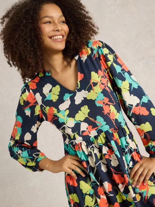 Jerseykleid Leah - Navy Multi - 52/R Bild 3