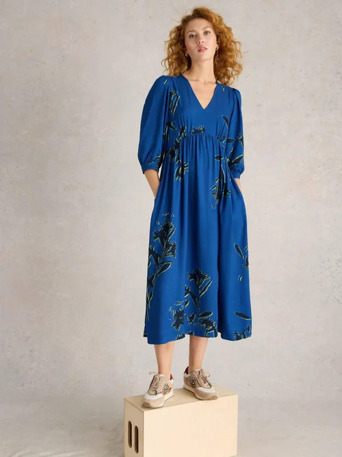 Midikleid Lucy - Blue Pr - 42/R Bild 2