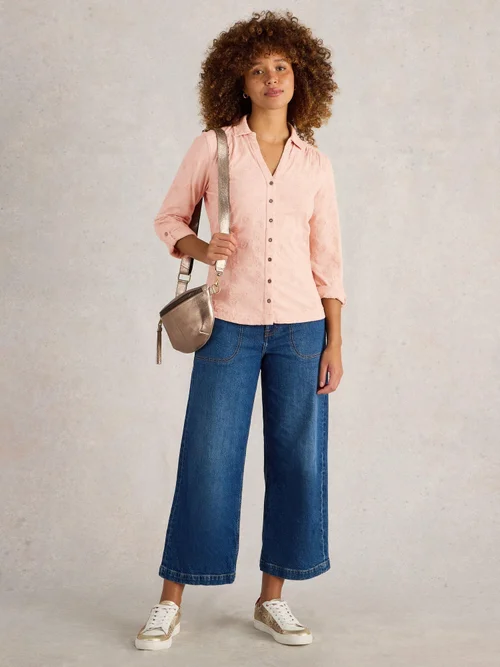 Bestickte Jerseybluse Annie - Dus Pink - 52 Bild 2