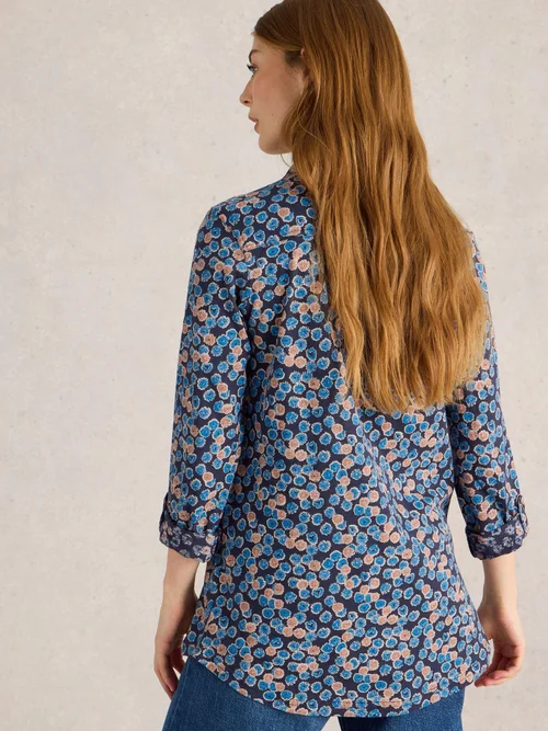 Lange Bluse Annie - Blue Pr - 52 Bild 4