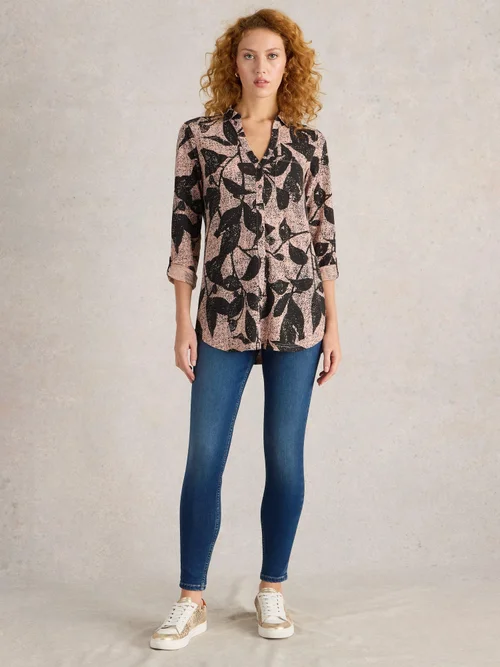 Lange Bluse Annie - Pink Pr - 52 Bild 2