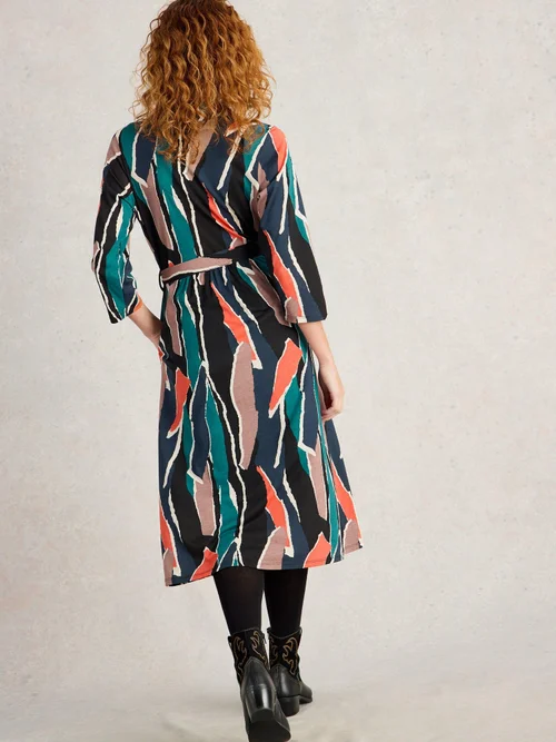 Blusenkleid Ava aus Jersey - Blk Mlt - 52/R Bild 4
