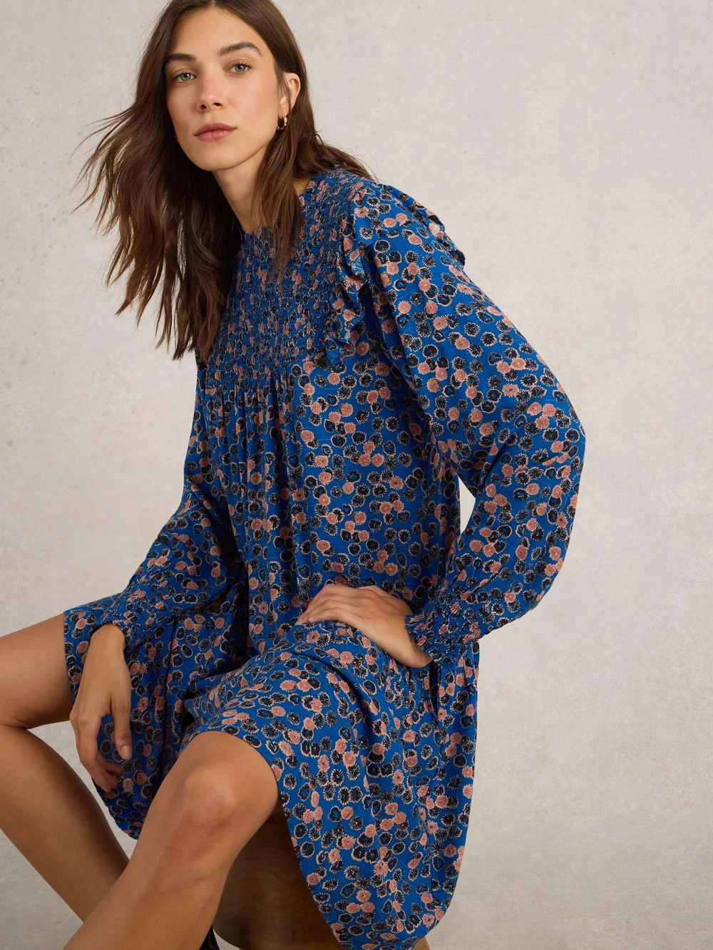 Kleid Sylvie - Blue Mlt - 52/R Bild 1