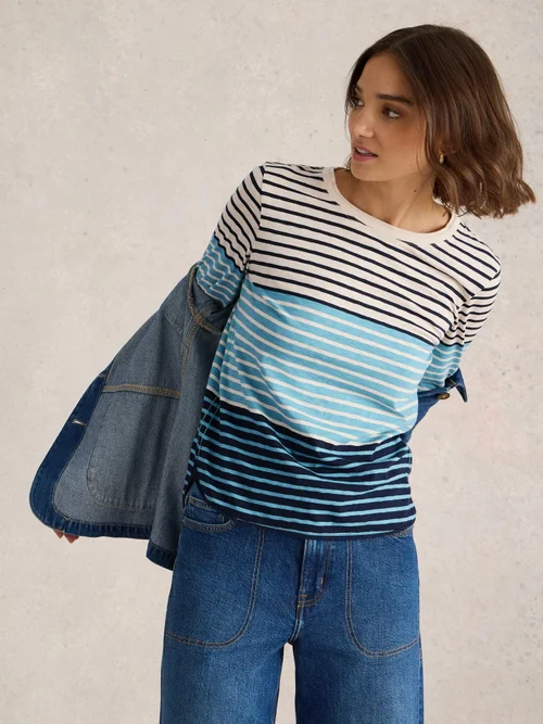 Langarmshirt Clara - Blue Mlt - 44/R Bild 1