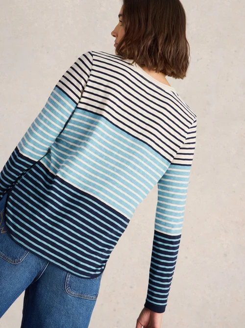 Langarmshirt Clara - Blue Mlt - 44/R Bild 4