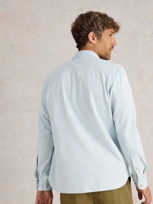Gestreiftes Langarmhemd - Blue Mlt - XXL Bild 4