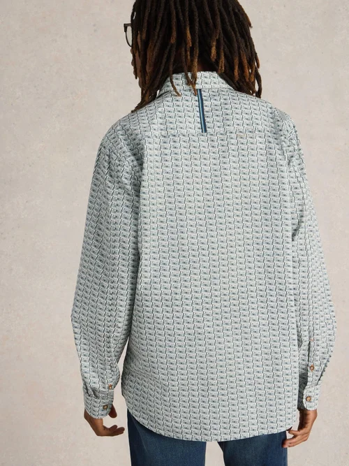 Hemd Finsbury mit Kassetten Print - White Pr - XXXL Bild 4