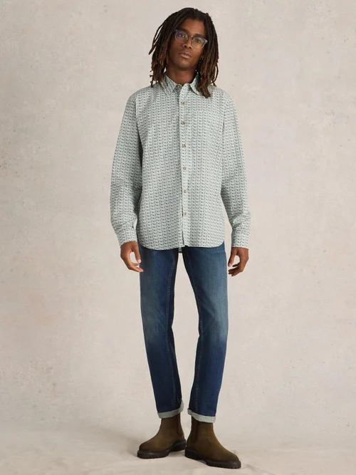 Hemd Finsbury mit Kassetten Print - White Pr - XXXL Bild 2