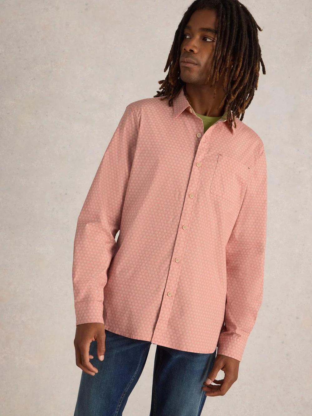 Hemd Salcombe mit Blütenprint - Pink Pr - XXL Bild 1