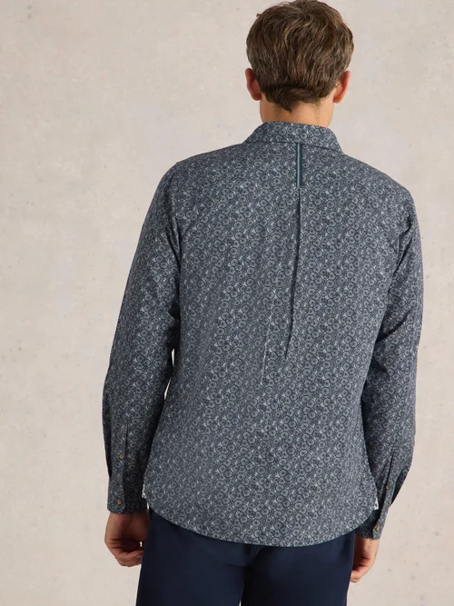 Hemd Finsbury mit Bike Print - Navy Pr - XXXL Bild 4