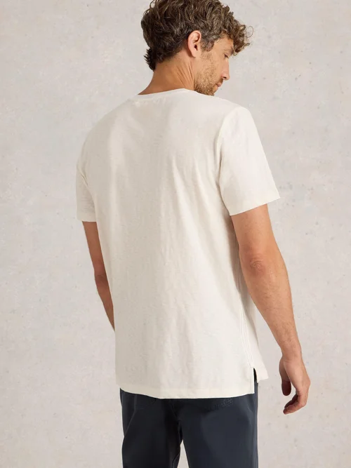 T-Shirt Abersoch mit Seerosenmotiv - White Pr - XL Bild 4