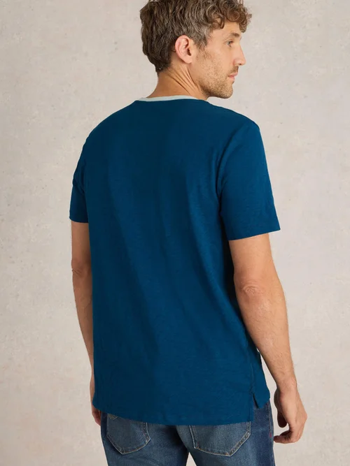 T-Shirt Abersoch mit Bike-Motiv - Blue Pr - XXXL Bild 4