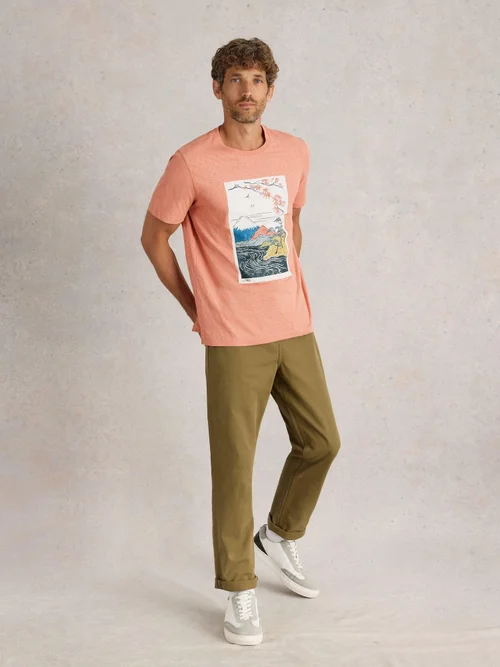 T-Shirt mit Bergmotiv - Pink Pr - XS Bild 2