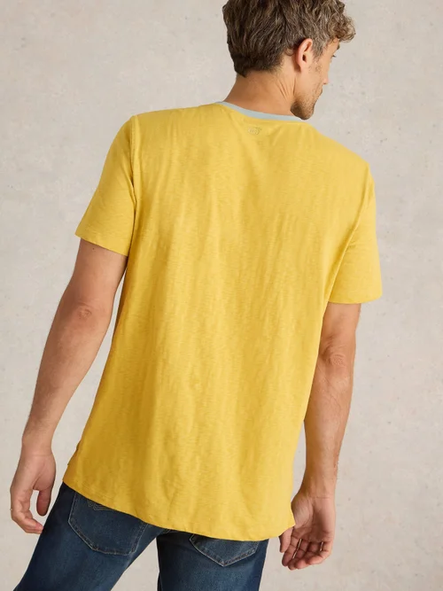 T-Shirt mit Stereomotiv - Yellow Pr - XXXL Bild 4
