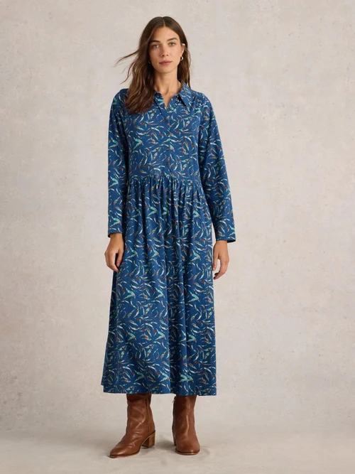 Blusenkleid Rylee aus Jersey - Blue Pr - 34/R Bild 2