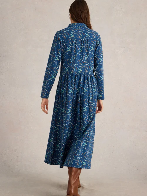 Blusenkleid Rylee aus Jersey - Blue Pr - 34/R Bild 4