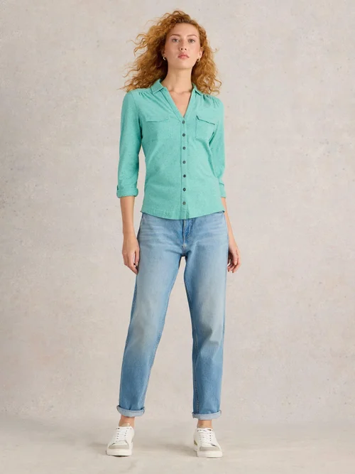 Jerseybluse Annie mit Taschen - Brt Blue - 52 Bild 2