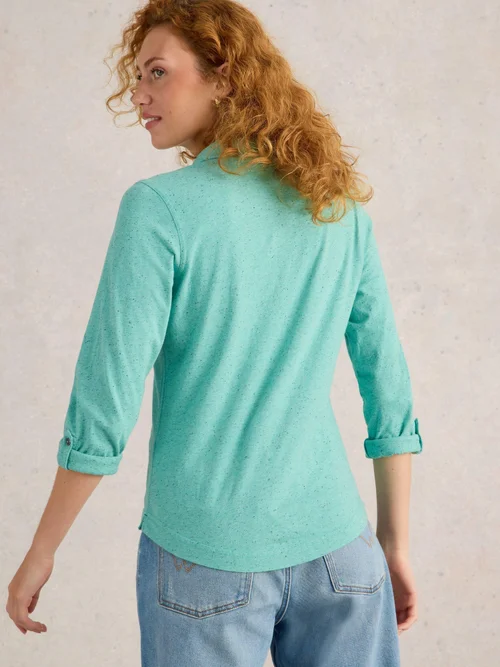 Jerseybluse Annie mit Taschen - Brt Blue - 52 Bild 4