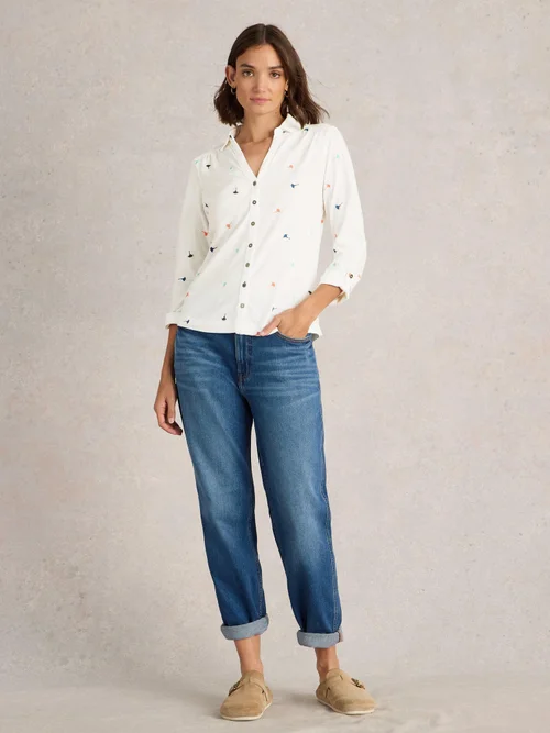 Bestickte Bluse Annie - Ivory Mlt - 52 Bild 2