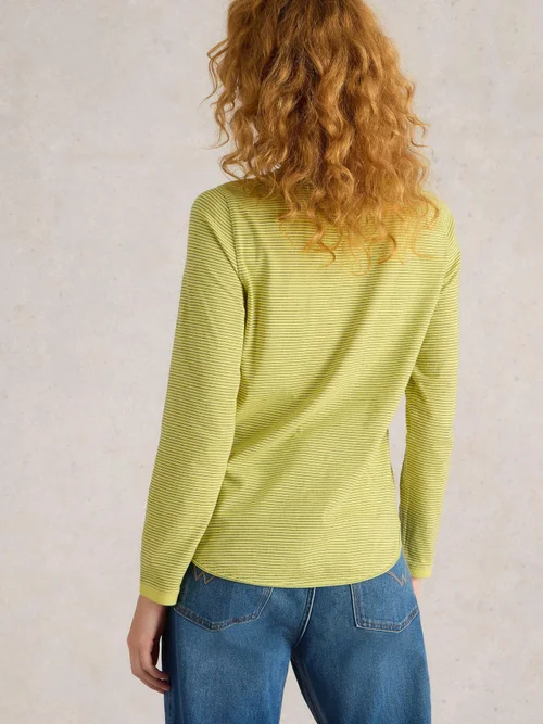 Besticktes Langarmshirt Clara - Yellow Mlt - 52 Bild 4