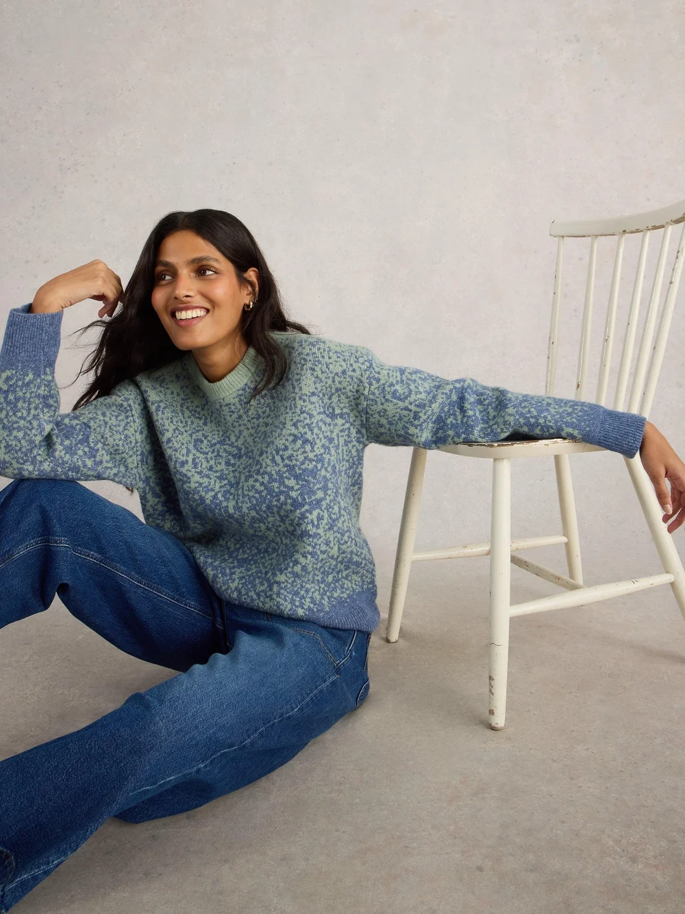 Pullover Ombre - Blue Mlt - 50 Bild 1