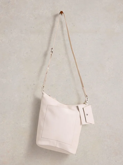 Fern Crossbody-Tasche aus Leder - Pale Ivory - EINHEITSGRÖSSE Bild 3