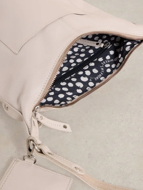 Fern Crossbody-Tasche aus Leder - Pale Ivory - EINHEITSGRÖSSE Bild 4