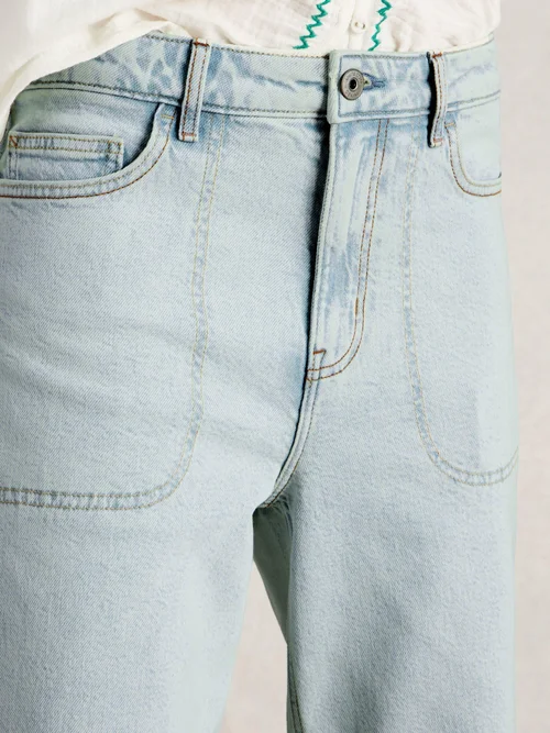 7/8-Jeans Tia mit weitem Bein - Lgt Denim - 46/R Bild 3