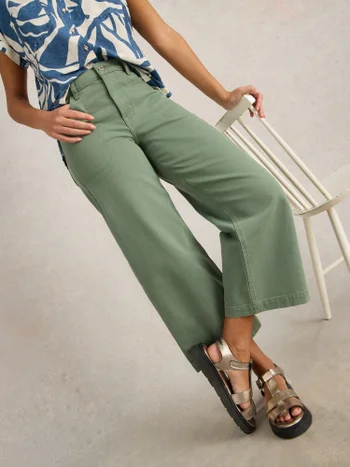 7/8-Jeans Tia mit weitem Bein
