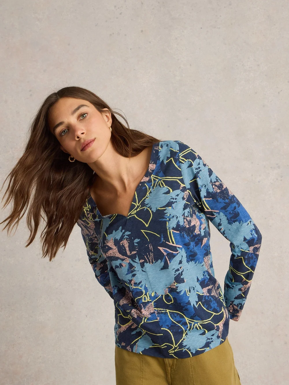 Langarmshirt Nelly - Navy Multi - 52 Bild 1