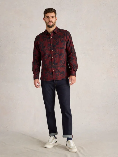 Floral bedrucktes Hemd - Red Pr - XXXL Bild 2