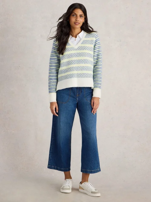 Gestreifter Pullover Sammy - Blue Mlt - 52 Bild 2