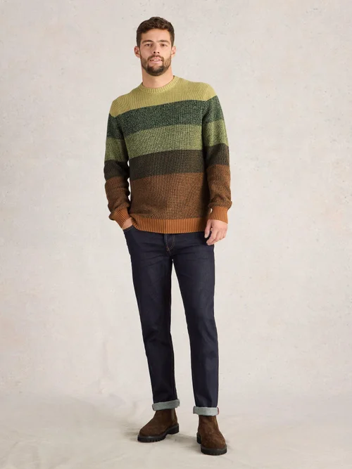 Pullover mit Colour-Block-Design - Green Mlt - XXL Bild 2