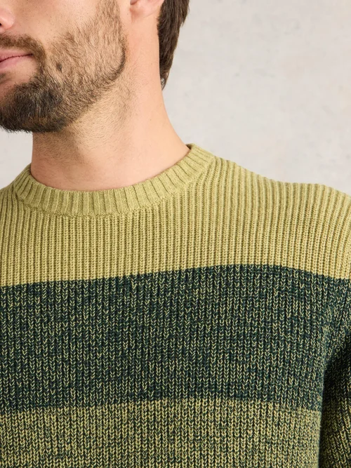 Pullover mit Colour-Block-Design - Green Mlt - XXL Bild 3