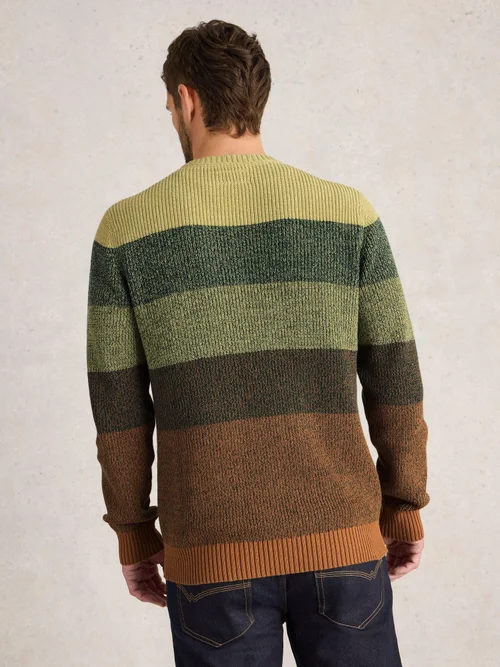 Pullover mit Colour-Block-Design - Green Mlt - XXL Bild 4