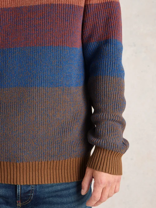 Pullover mit Colour-Block-Design - Pink Mlt - M Bild 3