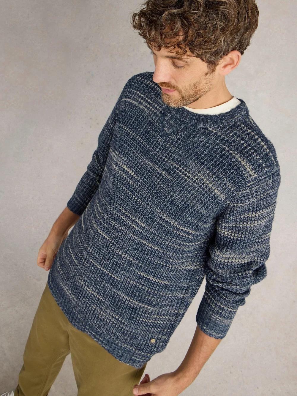 Spacedye-Pullover Combe - Blue Mlt - XXL Bild 1