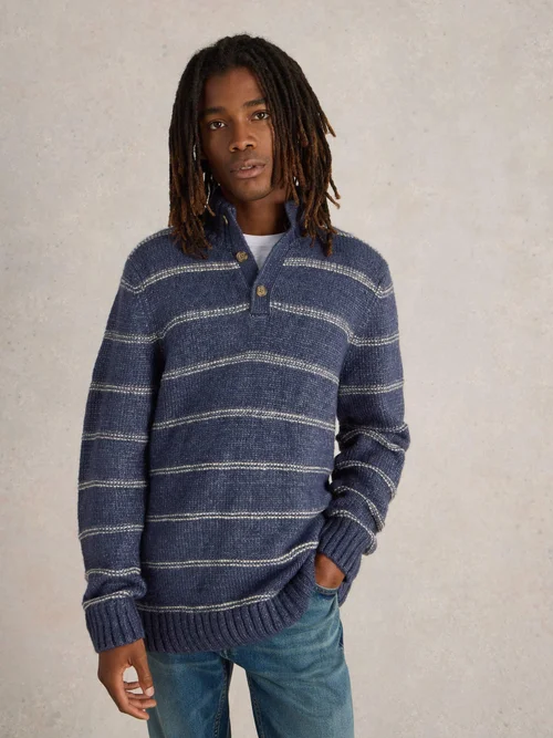 Pullover mit Bretonstreifen - Navy Multi - M Bild 3