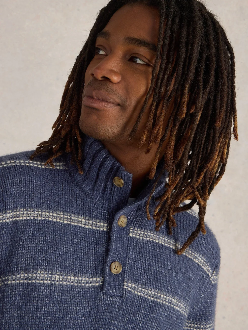 Pullover mit Bretonstreifen - Navy Multi - M Bild 1