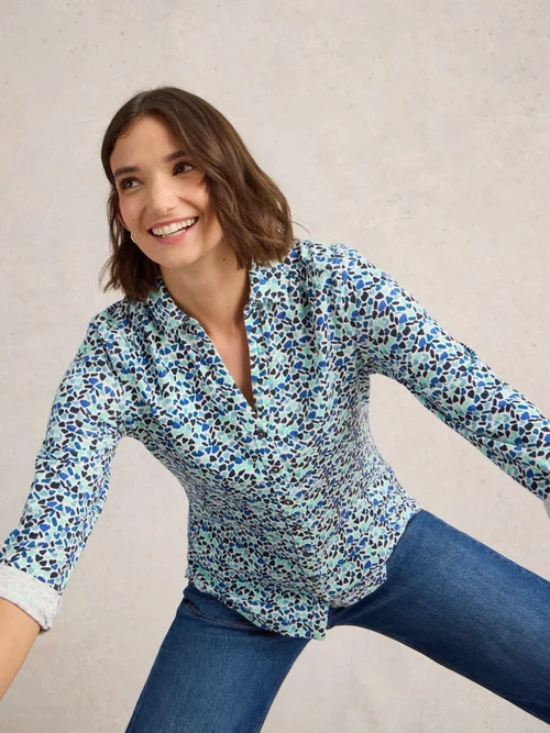 Jerseybluse Annie - Blue Mlt - 52/R Bild 1
