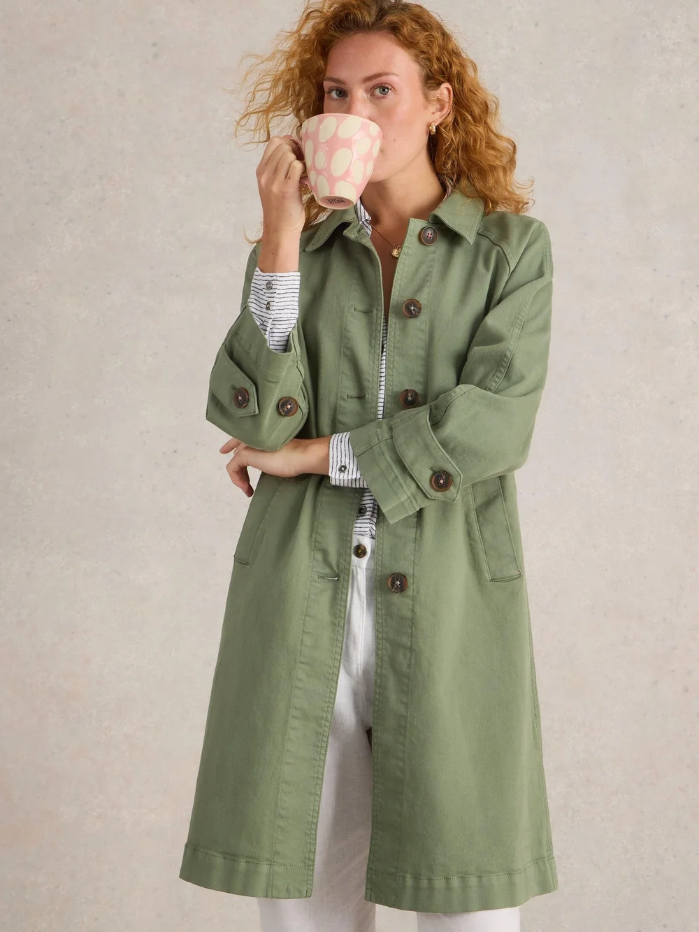 Jeansmantel Oakleigh - Mid Green - 52/R Bild 1
