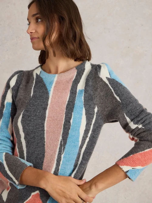 Pullover Jodie - Blue Pr - 52 Bild 1